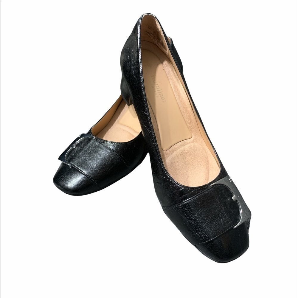 Naturalizer Leather Heeled Loafers 